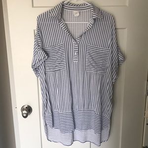 Light weight stripe tunic